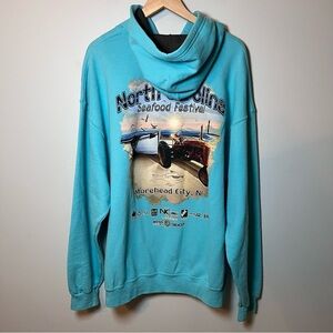 North Carolina Seafood Festival Hoodie Men’s 2XL Morehead City, NC Sweatshirt